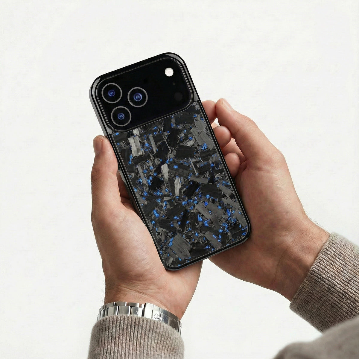 Forged Carbon Fiber Case iPhone Purple V2