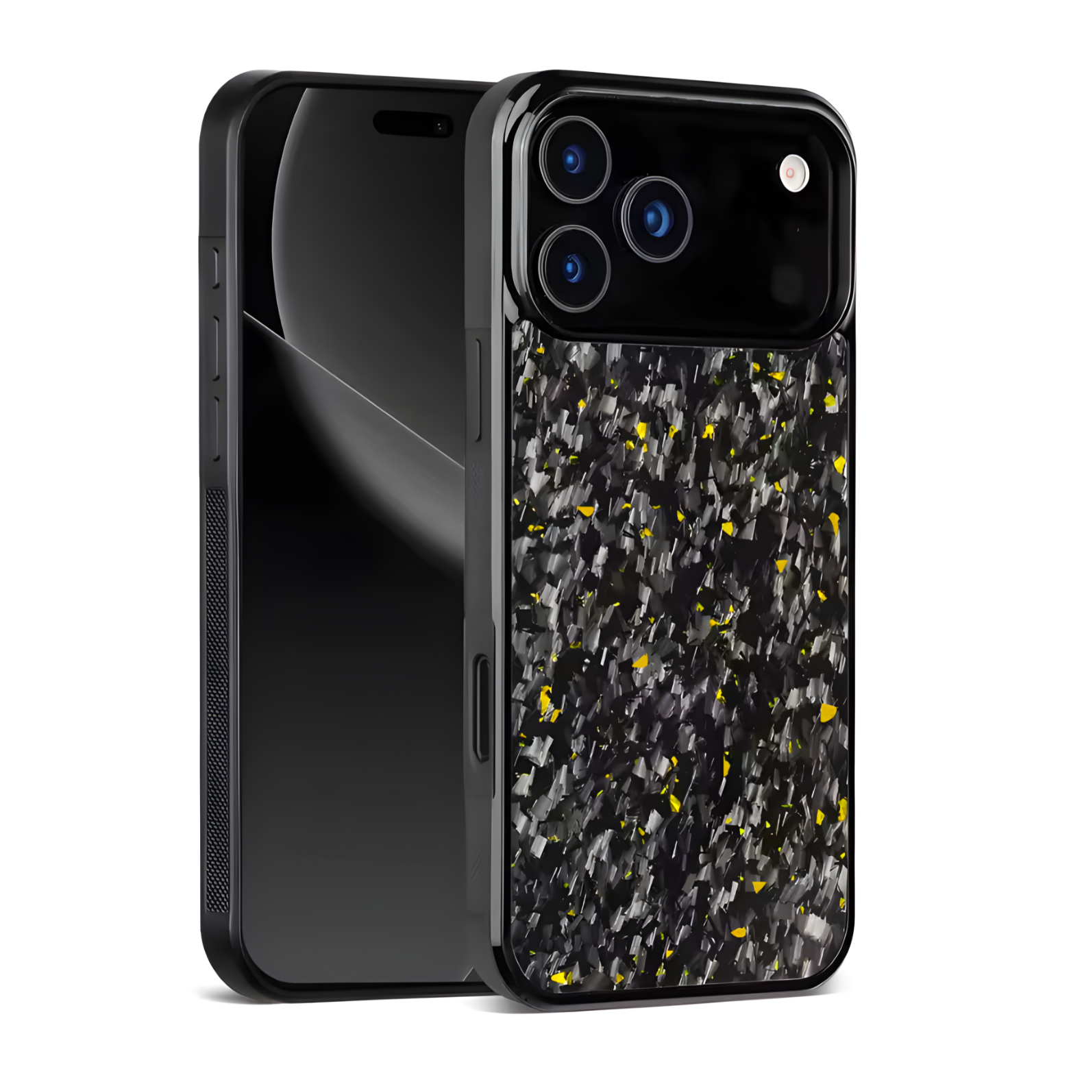 Forged Carbon Fiber Case iPhone Gold