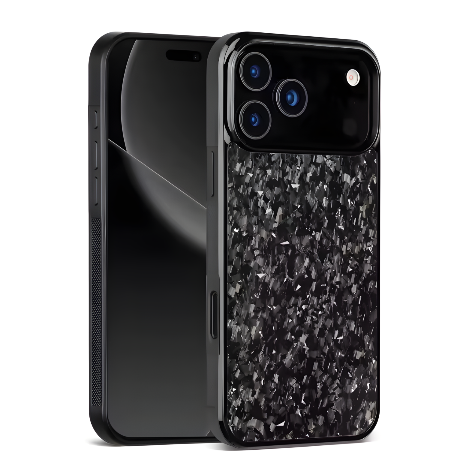 Forged Carbon Fiber Case iPhone Silver