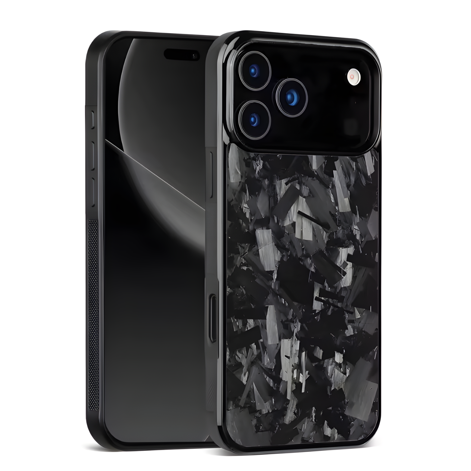 Forged Carbon Fiber Case iPhone Black V2