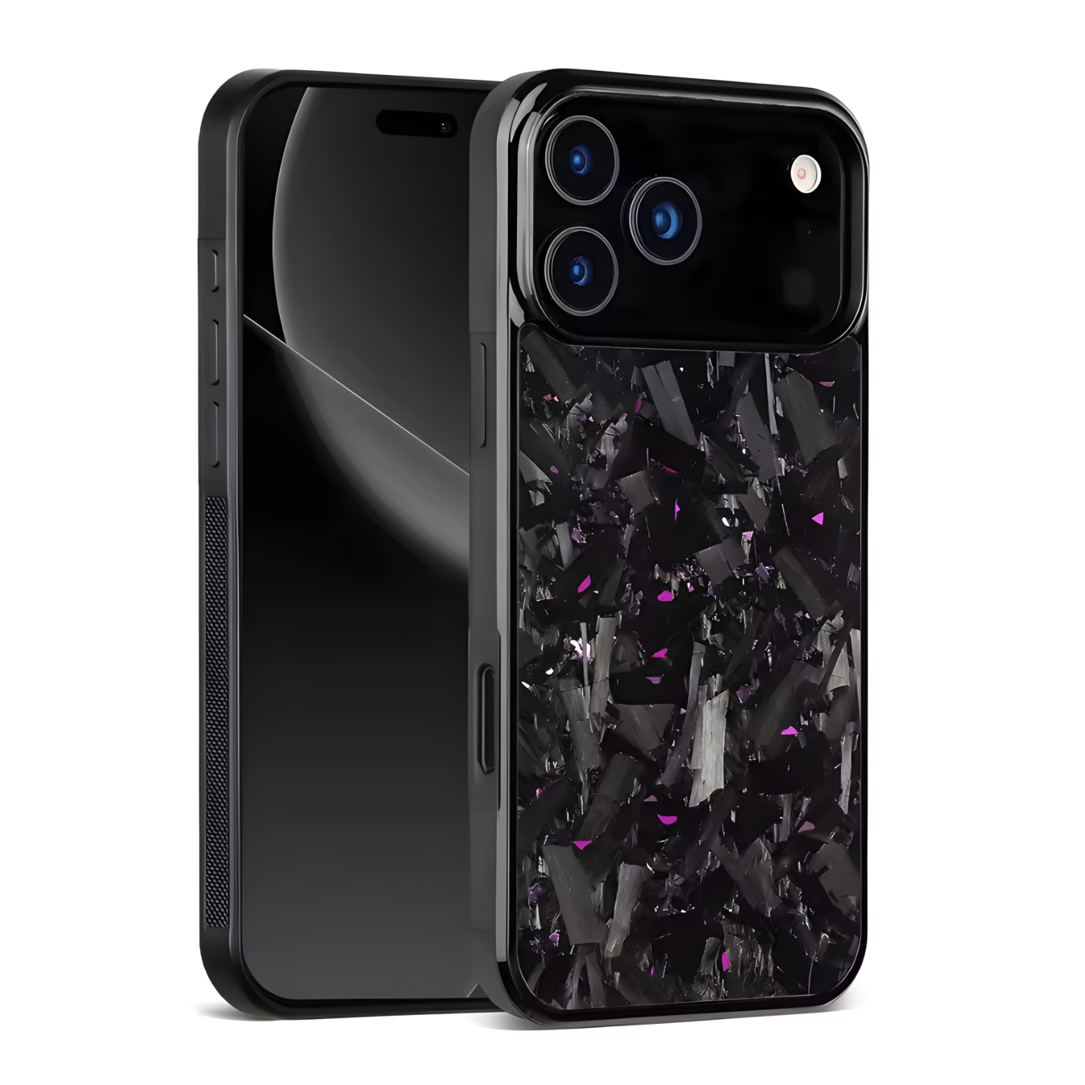 Forged Carbon Fiber Case iPhone Purple V2