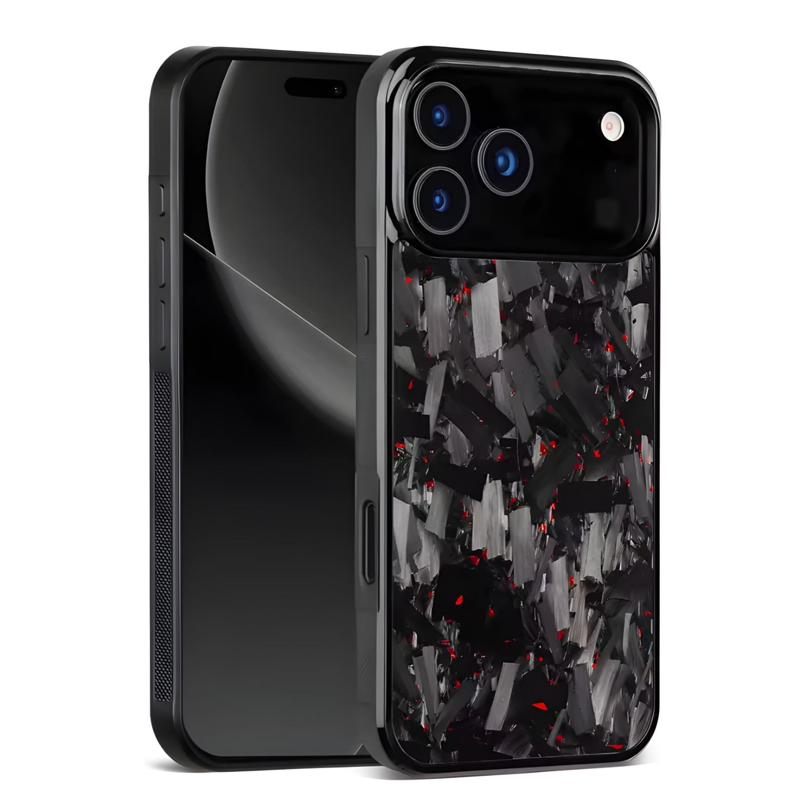 Forged Carbon Fiber Case iPhone Red V2