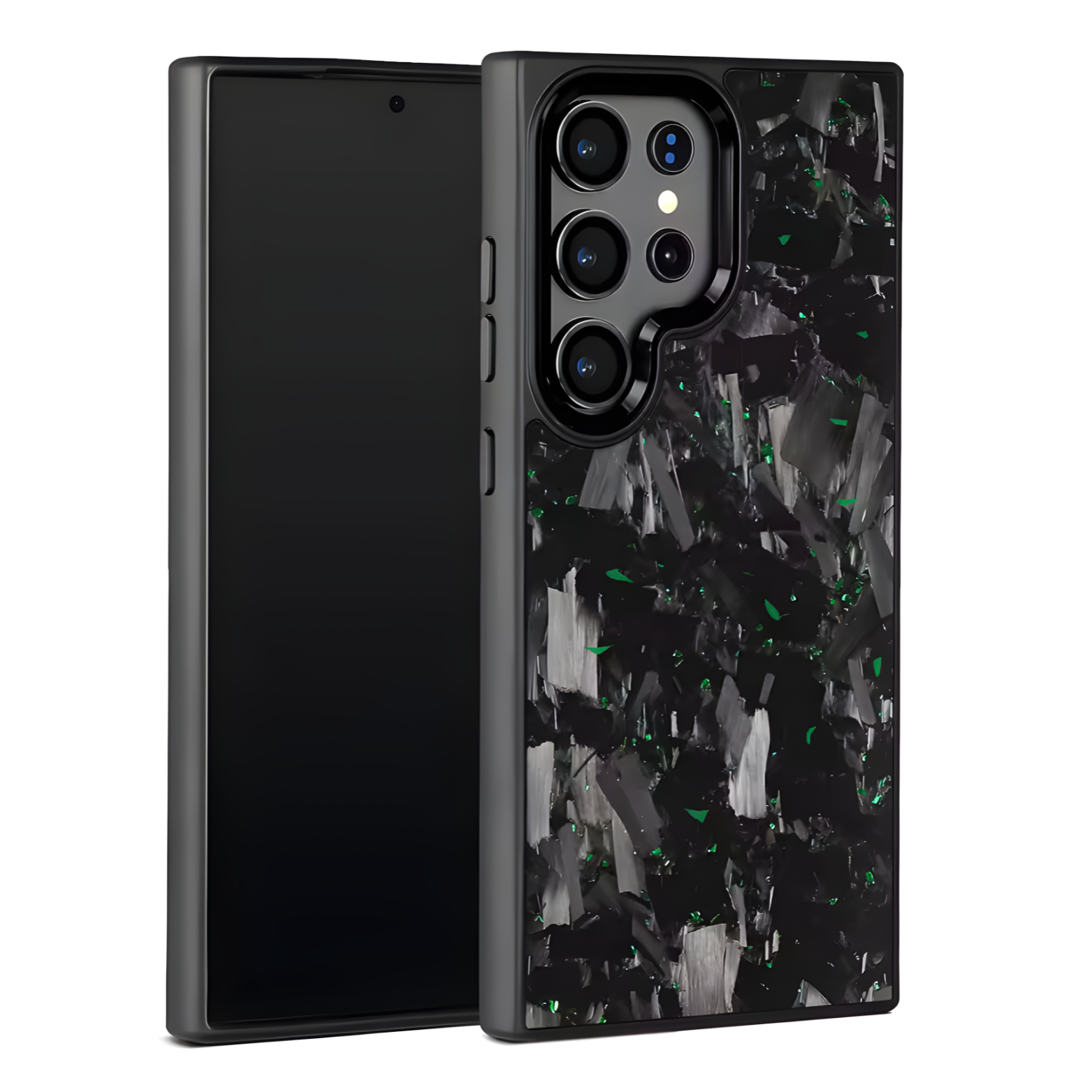 Forged Carbon Fiber Case Samsung Green V2