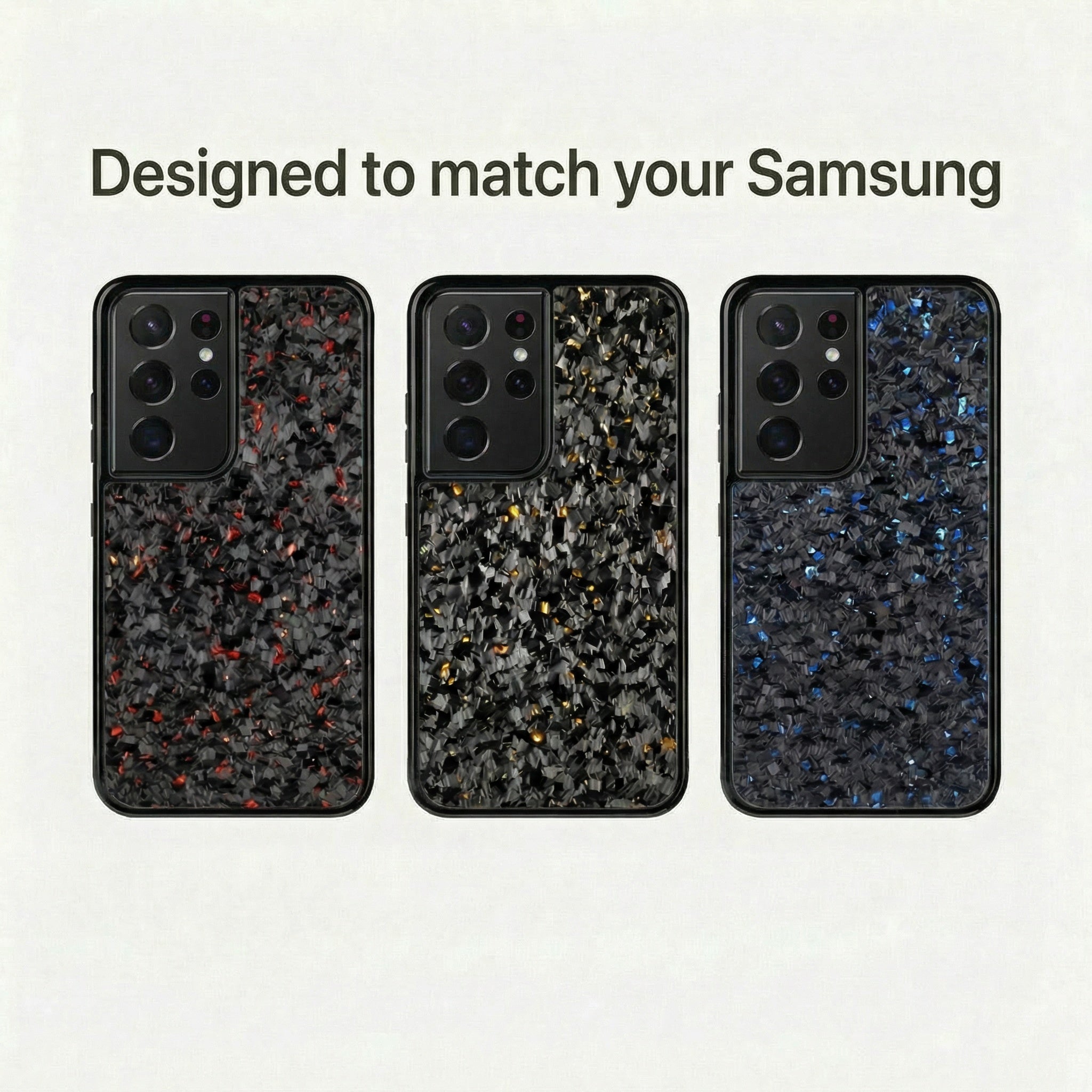 Forged Carbon Fiber Case Samsung Green V2