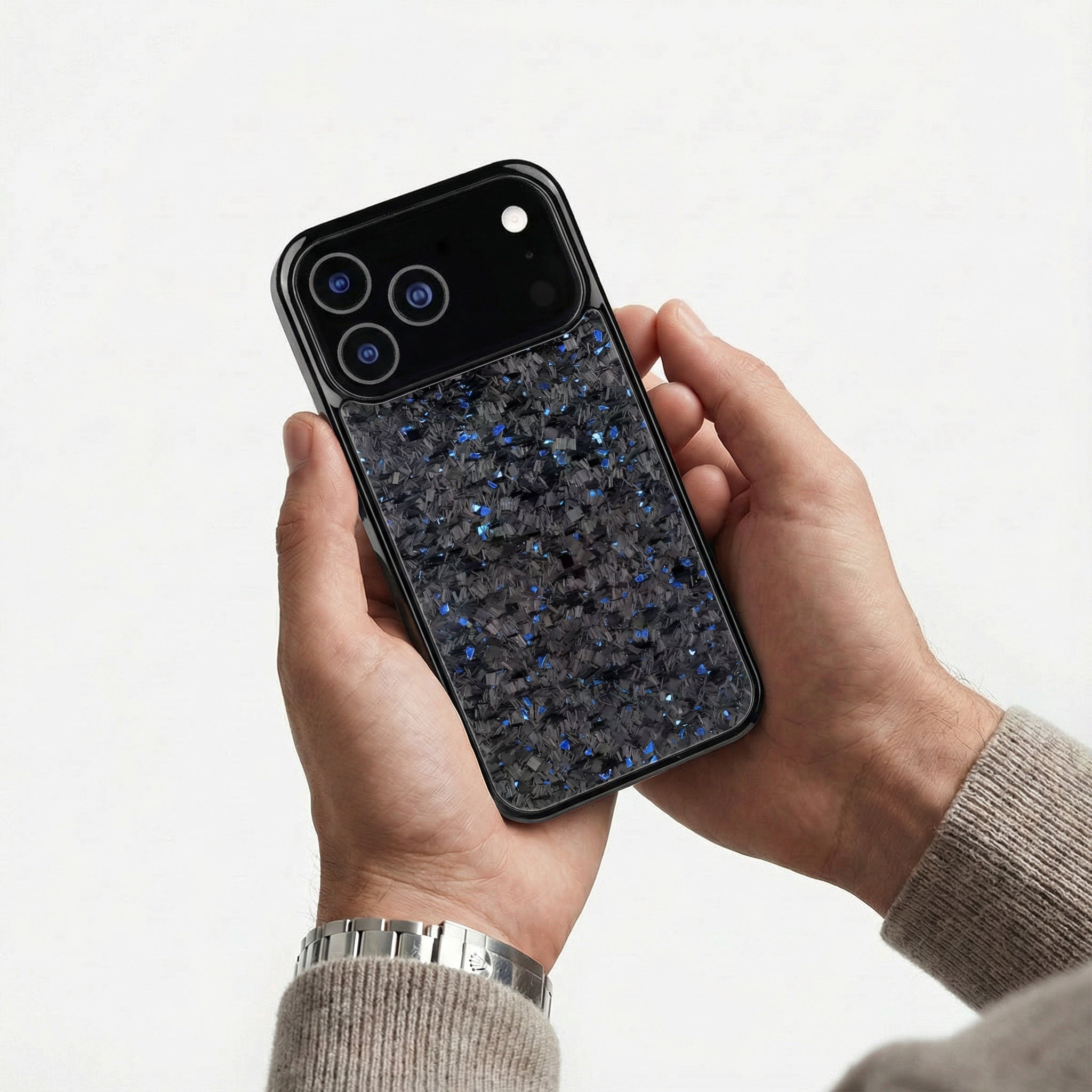Forged Carbon Fiber Case iPhone Gold